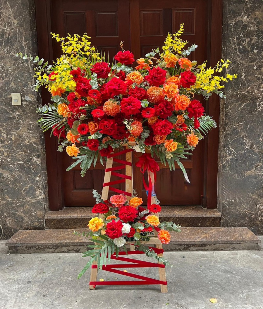 Mẫu hoa chúc mừng 03