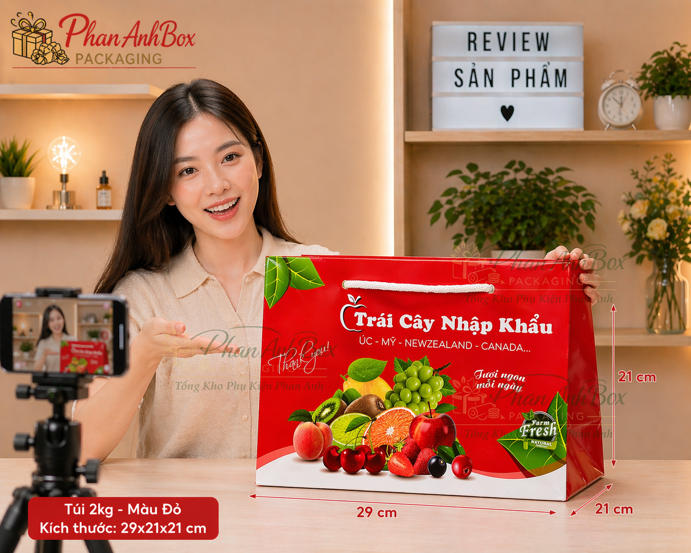 Túi Giấy Đựng Trái Cây Nhập Khẩu Cao Cấp