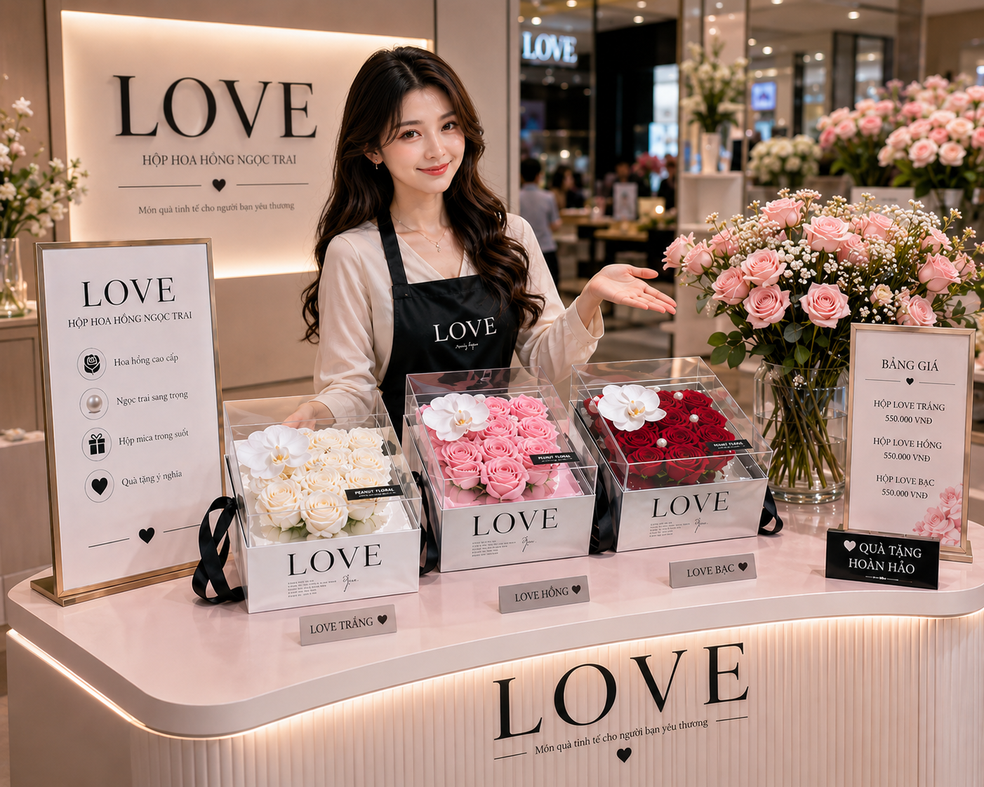 Bộ Hộp Mica Love
