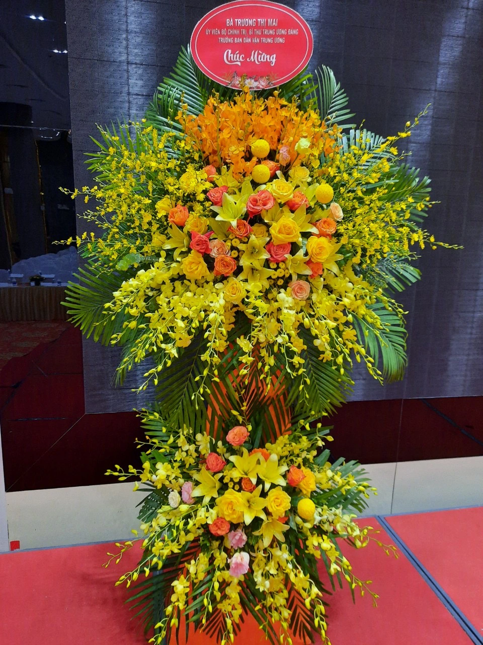 Mẫu hoa chúc mừng 02