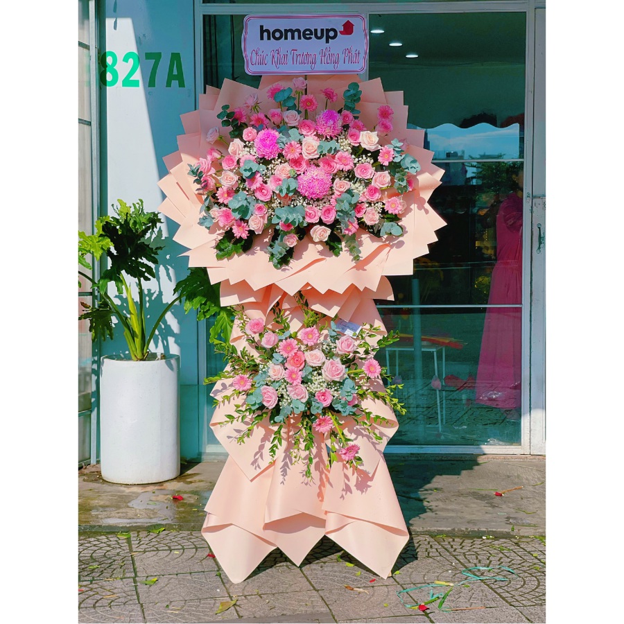 Mẫu hoa chúc mừng 07