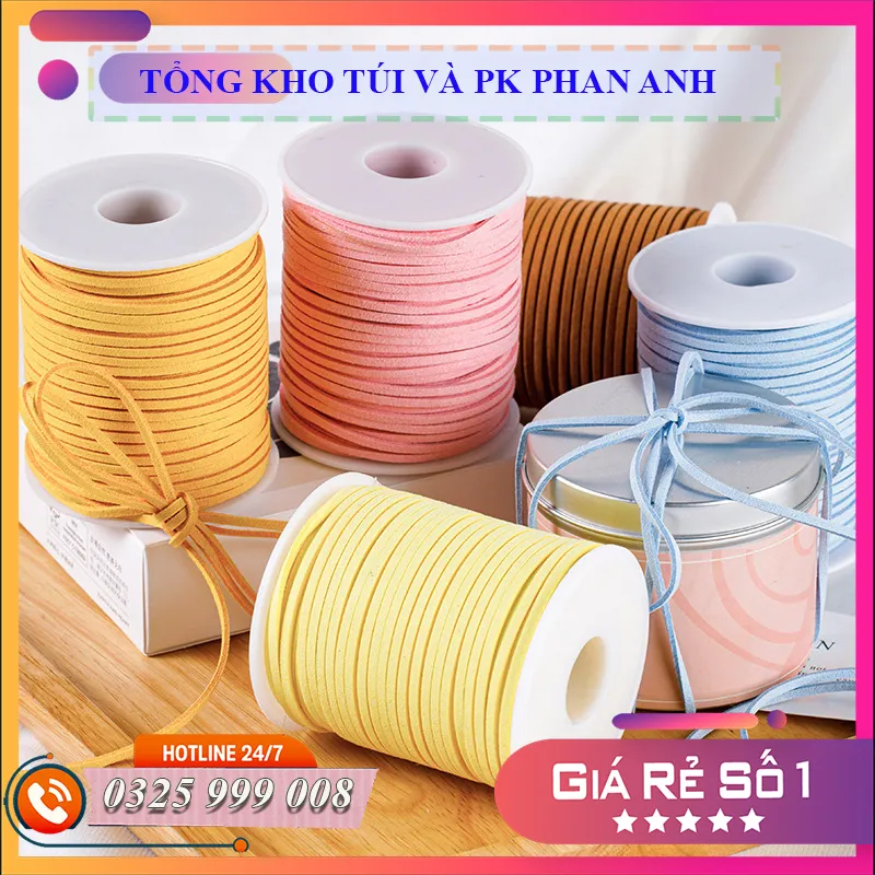 Ruy băng nỉ xốp cuộn nhỏ